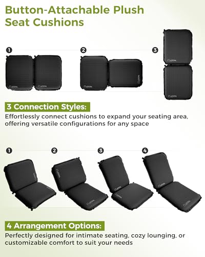 ATEPA Inflatable Seat Cushion - color: XL 2 Pack Black