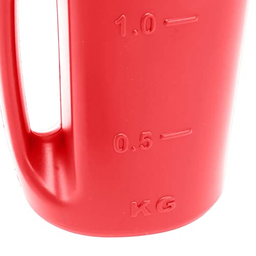 Handheld Fertilizer Spreader Hand Held Grass Seed Spreader Crop Spreading Salt Sowing Pot (Red) - color: Red