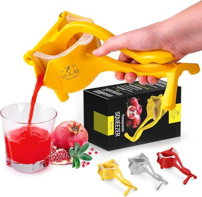 Zulay Kitchen Manual Fruit Juicer - color: Yellow