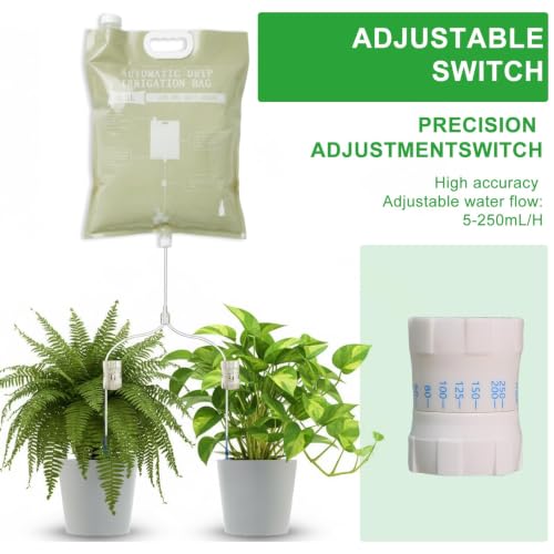 3 Pcs Plant Self Watering Device,6.5L Automatic Vacation Plant Waterer Bag