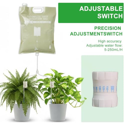 3 Pcs Plant Self Watering Device,6.5L Automatic Vacation Plant Waterer Bag