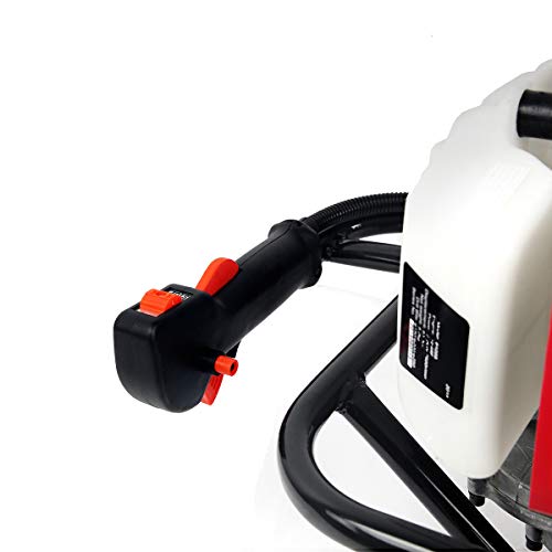 XtremepowerUS Post Hole Digger Plant Fence V-Type 63CC 2 Stroke Gas Motor 1-Person Auger with 10" Auger Bit 3/4" Shaft - style: Digger + 10" Bit
