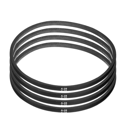 uxcell 4pcs A28 or 4L300 Classic Wrapped Rubber V-Belt, 28"(710mm) Inside Circumference, A Profile V Belt - size: A28