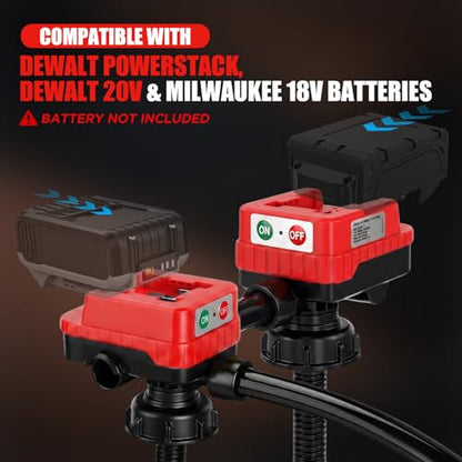 4.5GPM Cordless Fuel Transfer Pump with 51" PVC hose (Bare Tool)