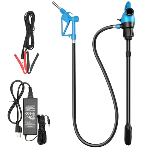 Electric Drum Barrel Pump, 55 Gallon Drum Pump Electric, 12V DC/120V AC