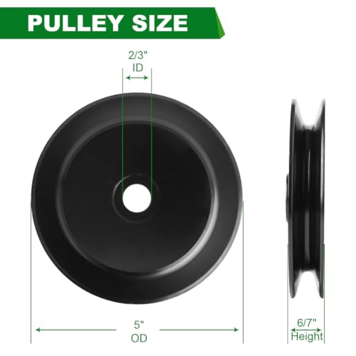 Mower Spindle Shaft 125-5575 110-6865 112674 Fits ZeroTurn Toro 774680 74637 74797 74661 74399 - color: Black