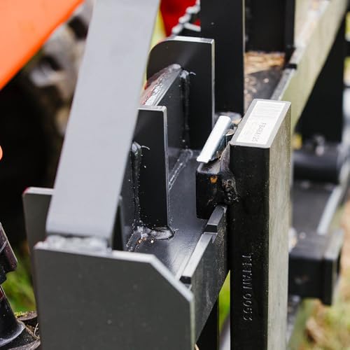 Titan Attachments Standard Series Skid Steer Pallet Fork Frame, 60 in - style: 60" Forks