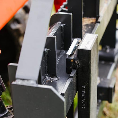 Titan Attachments Standard Series Skid Steer Pallet Fork Frame, 60 in - style: 60" Forks