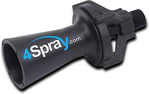 Eductor Nozzle - BSPT Fluid Mixing Eductors - Glass Reinforced Polypropylene - Minimal Maintenance and Clog Resistant Tank Mixing Agitation Nozzles - 1.0 inch (1 Count) - size: 1"BSPT, style: 1 Count