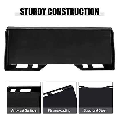 Skid Steer Attachment Plate Universal Quick Attach Mount Plate Compatible with Skid Steers and Tractors,Plate-A