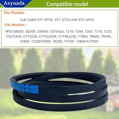 954-05027A 754-05027A (1/2" x 91") Lawn Mower Tractor Drive Belt - size: 954-05027A (1/2" X 91")