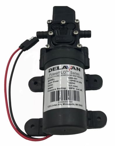 2200-201-SB 12V Diaphragm Demand Pump 1.0 GPM 40 PSI 3/8 Barb Lawn Garden ATV Agricultural Sprayer Assembly for Delavan PowerFLO 2200 Series