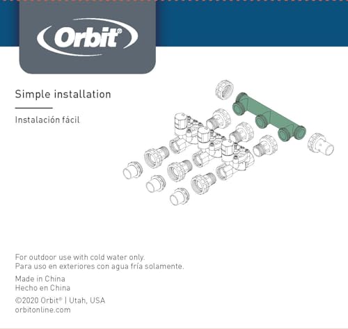 Orbit 57183 3-Port Irrigation Valve Manifold System - style: 3-Port Manifold