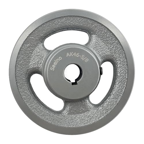 AK46-5/8 V Belt Pulley 5/8 inch Bore 4.45" OD,Electric Motor Pulley Cast Iron for A AX 3L 4L V-Belts,AK4658 Pulley - size: 5/8"Bore,4.45"OD