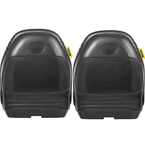 VEVOR Universal Tractor Seat Replacement 2 Pcs Compact High Back Mower Seat - style: 2Pcs Black