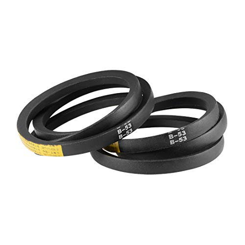 uxcell B53 V-Belts 53" Pitch Length, B-Section Rubber Drive Belt 2pcs - size: 53"