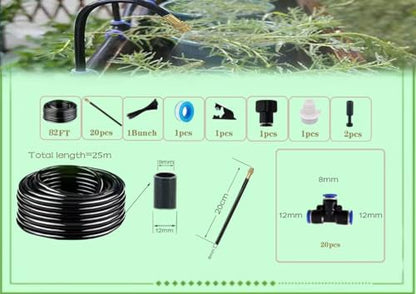 360° Adjustable Drip Irrigation System for Garden,Automatic Watering System - size: 82 FT
