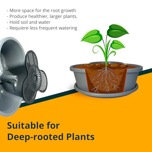 SunVara Strawberry Planter Vertical Gardening Stackable Planter Strawberry Tower 5 Tier Herb Outdoor Indoor