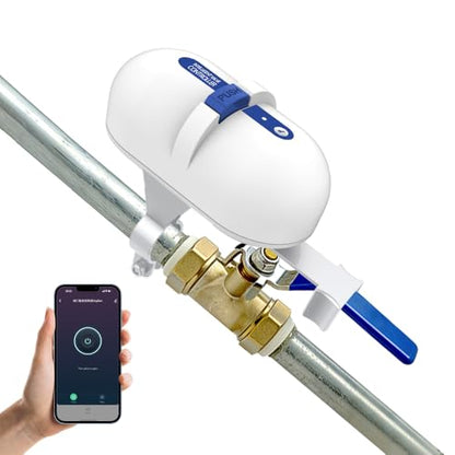 Smart Valve Controller, Works with Alexa & Google Voice Control Smart Life App Control, Remote Water ShutOff Valve, Easy Install on 1/2" to 1" in Pipe, Require Tuya Zigbee Hub (Tuya Zigbee Version) - style: Tuya Zigbee Version