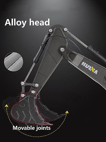 Gemini&Genius Alloy Excavator Model Construction Digger Engineering Vehicle - color: Green