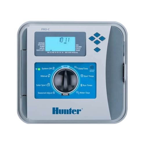 Hunter Pro-C 4 Zone Sprinkler Timer, Indoor/Outdoor Irrigation Controller