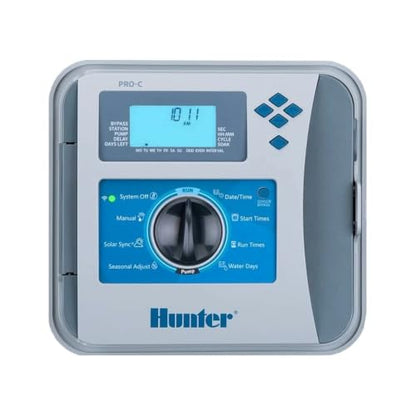 Hunter Pro-C 4 Zone Sprinkler Timer, Indoor/Outdoor Irrigation Controller