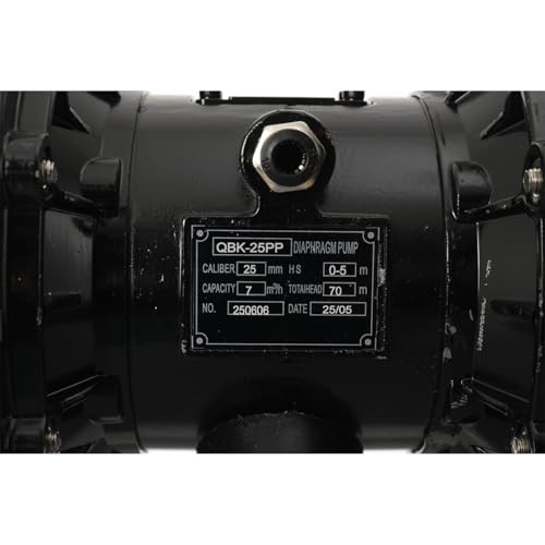 Pneumatic Double Diaphragm Pump 1.5 Inch In/Out PP 35GPM Max 120PSI - color: White
