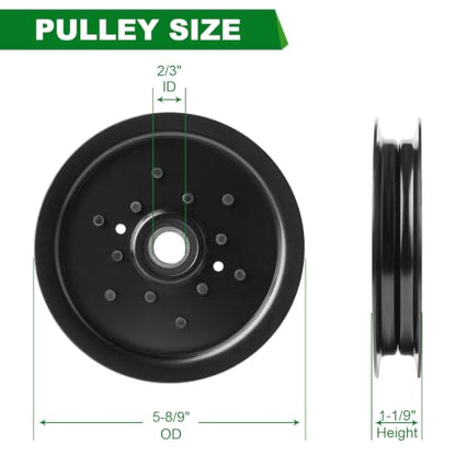 Spindle Pulley TCA17524 3838021 Fits Ariens John Deere Z910A Z820A 737 797 757 777 1580 1585 1570 Mower - color: TCA17524