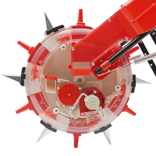 Manual Seeder, Hand Push Seeders Floor Standing Seeder Planter Adjustable Seeders Portable Manual Planter Hand Powered Planters Single Port Planters w/6 Nozzles for Mountains Hills Orchards(6 Nozzles) - style: 6 Nozzles