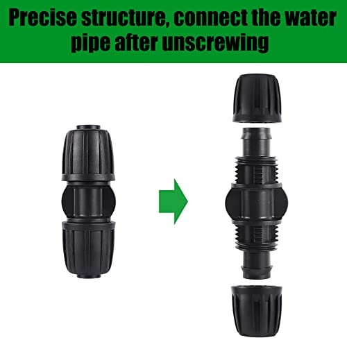 10 Pack 1/2 inch Irrigation Fittings Coupling Connectors Anti-Drip - size: 1/2 inch Coupling