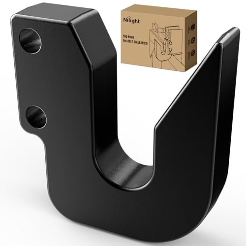 Nilight Quick Hitch Top Hook for Cat 1 Fit for Harbor Freight Tow Hook Up 3 Point Quick Attach Category Black Powder Coated Replaces HW14-11-37 and HF141137 - color: Quick Hitch Top Hook