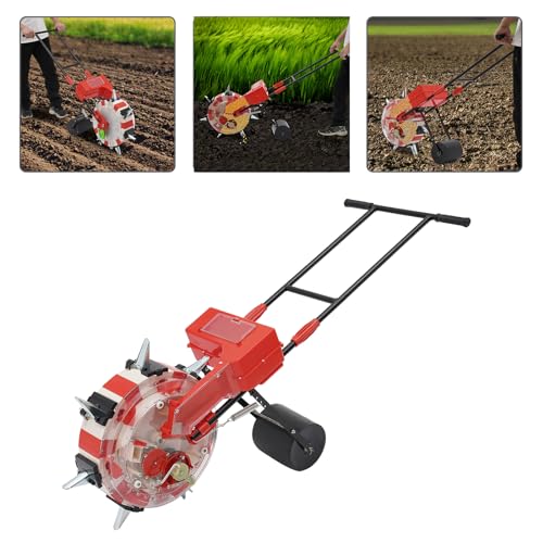 7-Nozzles Manual Seeding Machine Seeder Planter Hand-Push Seeder Garden Seeder
