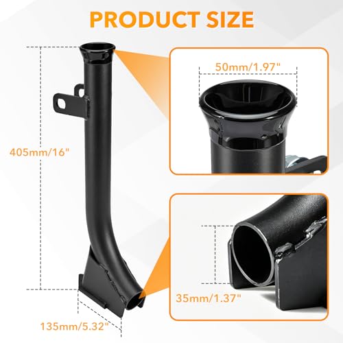 Pipe Layer Attachment for Hitch Mounted Ripper, Flexible Pipe Laying Tool for 3-Point Subsoiler Trencher, Fits ATV UTV Tractor, Max 1.37" Diameter
