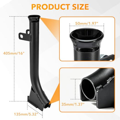 Pipe Layer Attachment for Hitch Mounted Ripper, Flexible Pipe Laying Tool for 3-Point Subsoiler Trencher, Fits ATV UTV Tractor, Max 1.37" Diameter