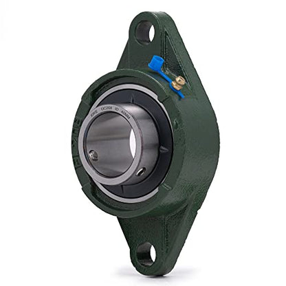 XIKE 2 Pcs UCFL208 Bore 40 mm Pillow Block Flange Mounted Ball Bearings. - size: UCFL208 Bore 40 mm