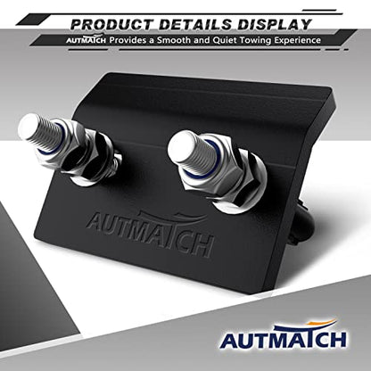 AUTMATCH Hitch Tightener Anti-Rattle Clamp for 1.25" to 2" Trailer Hitches - color: Frosted Black, size: 2 Inch
