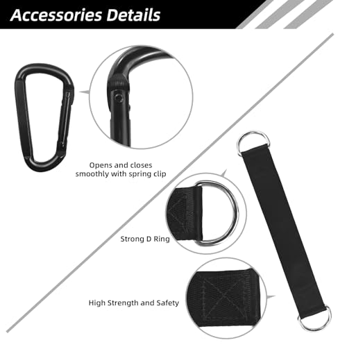 LFJ Aluminum Alloy Cable Pulley with Swing Strap Carabiner, 90mm Pulley Wheel for LAT Pulley System DIY Pull Down Attachment,Ladder Lift,Home Gym Equipment - color: Silver