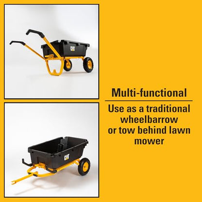 CAT 2 in 1 Rear Dump Cart with 600lbs Load Capacity