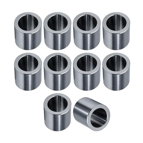 Stainless Steel Reducer Bushing, Screw Standoff Metal Spacer 3/4" to 1/2" Steel Reducer Standoff Bushing Adapters for 1/2" Screws Bolts and Rods, Round Metal Stainless Steel Spacer Set of 10 - size: 3/4" to 1/2"