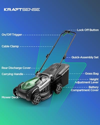 18" 40V Max Brushless Cordless Electric Lawn Mower - size: 18" lawn mower