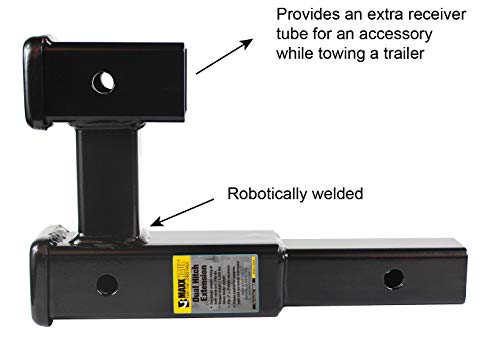 MaxxHaul 50248 Dual Hitch Extension with Single Post