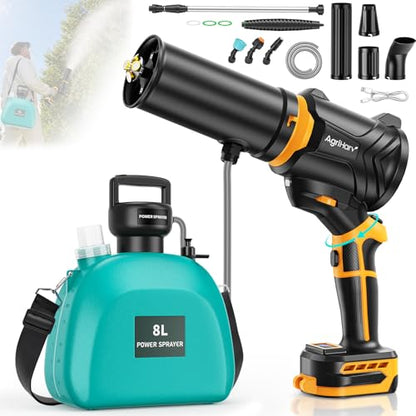 3in1 Battery Powered Mister Compatible for Dewalt 20V (NO Battery) - color: Yellow-1
