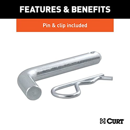 CURT 45056 Loaded Ball Mount, 2" Shank, 2" Ball, 4" Drop, 7,500 lb