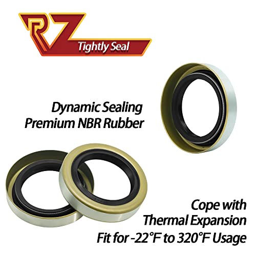 RV Murts 4 Double Lip Grease Seals ID 1.249" x OD 1.983" for 2000-2200 lbs Trailer Axle Dexter Replacement, Sealer as 12192TB 203029 for Spindles Hub Wheel, Electric Brake Assemblies for Boat Trailers - size: ID 1.249''x OD1.983''