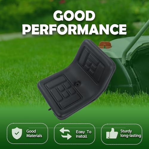 ALL-CARB Universal High Back Lawn Tractor Seat with Central Drainage Holes