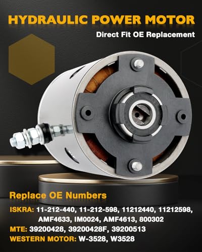 Hydraulic Pump Motor, Replace# Iskra Slotted Shaft 11-212-440, 11-212-598