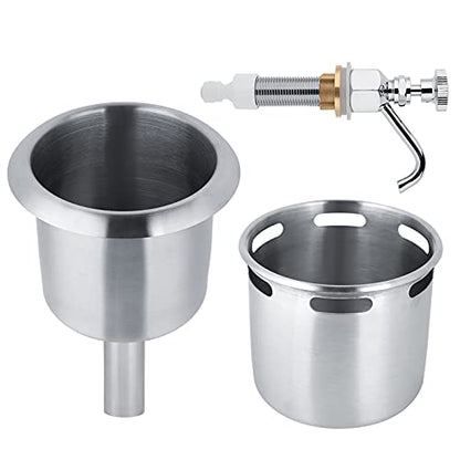 Dipper Well Dippers Faucet Sink Stainless Steel