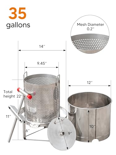 Honey Press Extractor Machine, Manual Honey Spinner Extractor Kit