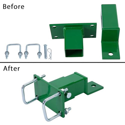 ECOTRIC Rear Tractor Zero Turn Trailer Hitch Lawn Mower Compatible with John Deere 400 Series Ztrac & 200, 400, 600 Series & Z224 Z225 Z245 Z445 Z425 Z465