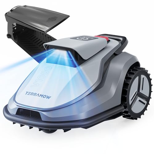 TerraMow V1000 Robotic Lawn Mower, Max 0.3 Acre, No Wire/RTK, Auto Mapping - size: V1000-12Blades